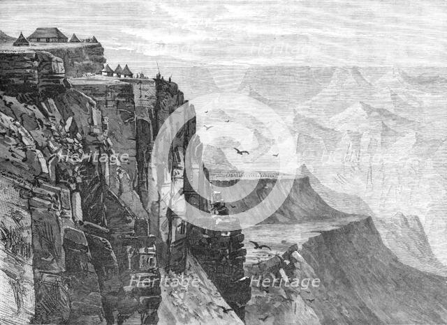 The Abyssinian Expedition: view from a point near the King's House, Magdala, 1868. Creator: Unknown.