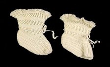 Bootees, American, 1840-60. Creator: Unknown.