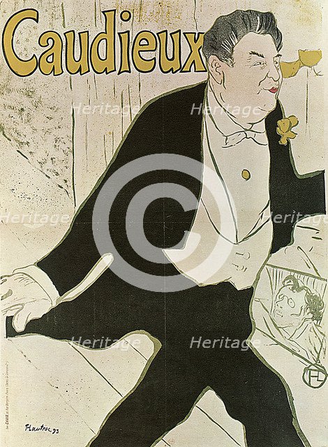 'Caudieux', 1893.  Artist: Henri de Toulouse-Lautrec