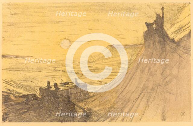 Cover for "Au pied du Sinaï", 1898. Creator: Henri de Toulouse-Lautrec.