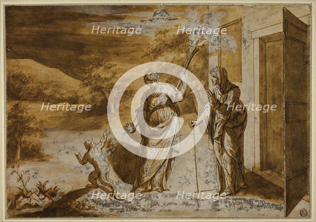 Ceres Changing the Mocking Boy into a Lizard, n.d. Creator: Unknown.