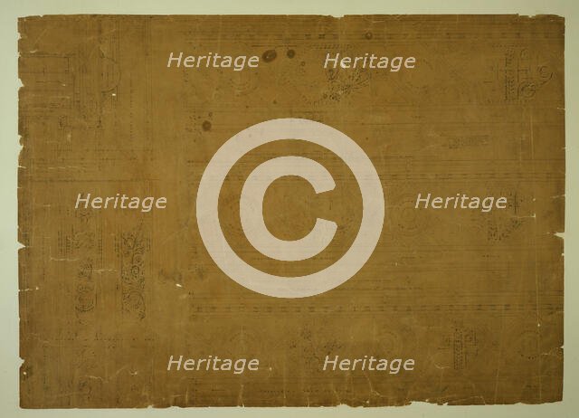 Auditorium Building, Chicago, Illinois, Plaster Arch Details, c. 1887. Creator: Adler & Sullivan.