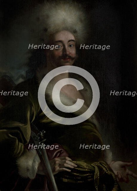 Portrait of Emperor Peter I the Great (1672-1725), 1711-1712. Creator: Kupecky (Kupetzky), Jan (Johann) (1667-1740).