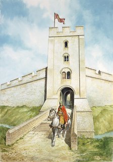 Sherborne Old Castle, c13th century, (1990-2010). Artist: Philip Corke.