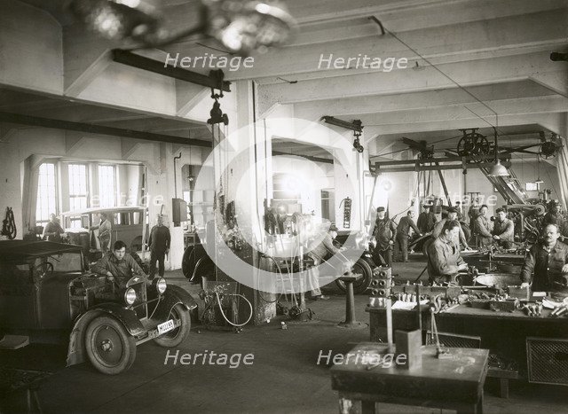 Enoch Thulin's car factory, Landskrona, Sweden, 1928. Artist: Unknown