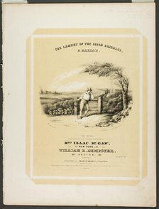 The Lament of the Irish Immigrant, 1840. Creator: William Comely Sharp.