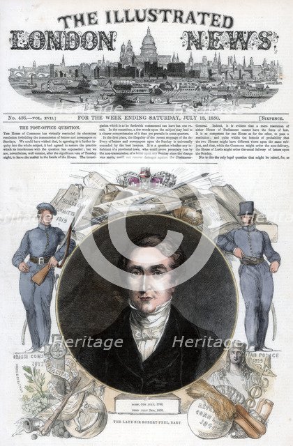 Sir Robert Peel, 1850. Artist: Unknown