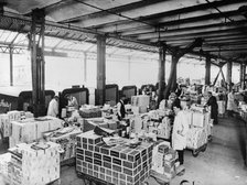 Dispatch depot at Cadbury's factory, Bournville, West Midlands, 1928. Artist: Unknown.