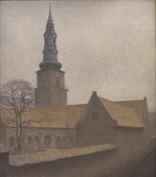 Saint Petri Church, Copenhagen, 1906. Creator: Hammershøi, Vilhelm (1864-1916).