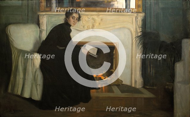 Romantic Novel. Artist: Rusiñol, Santiago (1861-1931)
