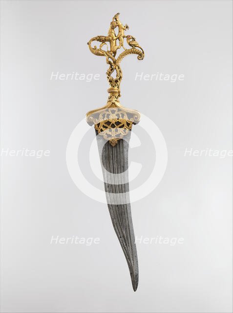 Dagger with Zoomorphic Hilt, India, second half 16th century. Creator: Unknown.