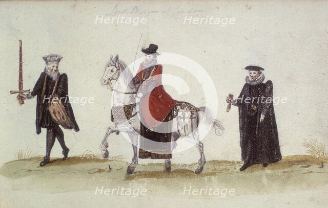 Lord Mayor on horseback, c1621. Creator: Unknown.