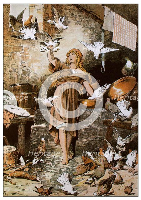 Illustration for "Snow White and the Seven Dwarfs" by Brothers Grimm, c1899. Creator: Zick, Alexander (1845-1907).