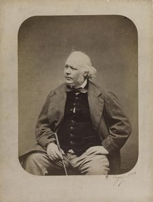 Portrait of Honoré Daumier (1808-1879), 1864. Creator: Carjat, Étienne (1828-1906).