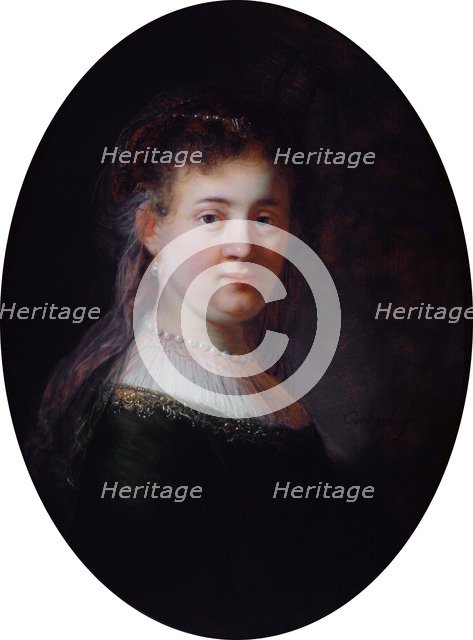 Portrait of Saskia van Uylenburgh, 1633. Artist: Rembrandt van Rhijn (1606-1669)