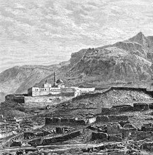 The mosque and the ruined quarter of Bayazid (Dogubayazit), Turkey, 1895. Artist: Unknown