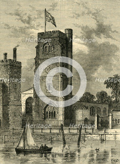 'Lambeth Church (1825)', (c1878). Creator: Unknown.