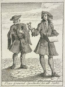 'Fine Ground Spectacles for all Sights', Cries of London, (c1688?). Artist: Anon
