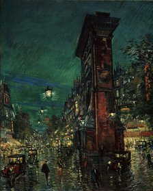 Paris, Porte Saint-Denis, 1923-1939. Artist: Korovin, Konstantin Alexeyevich (1861-1939)
