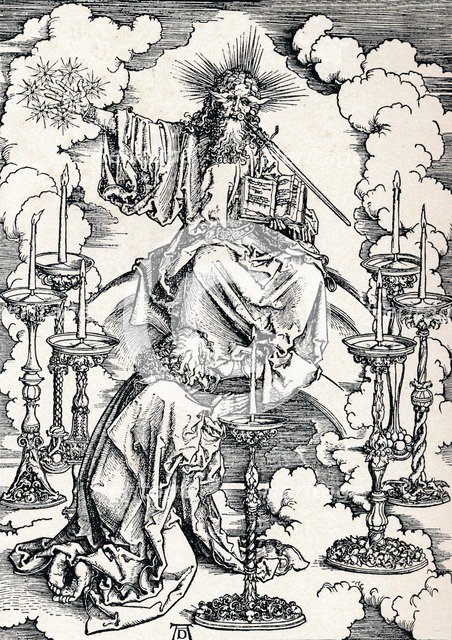 'The Vision of the Seven Candlesticks', 1498 (1906).  Artist: Albrecht Durer.