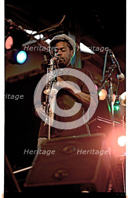 Soweto Kinch, Brecon, 2005.   Artists: Brian O'Connor, Soweto Kinch.