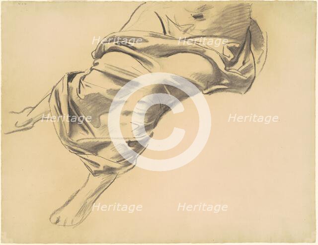 Study of a Draped Figure, 1920-1925. Creator: John Singer Sargent.