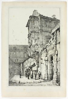 Ancien palais, Bamberg, 1833. Creator: Samuel Prout.