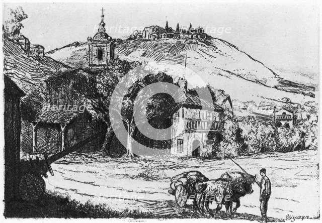 'Village en Biscaye', 1924. Artist: JP Tillac