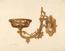 Lamp Bracket, c. 1940. Creator: John H. Tercuzzi.