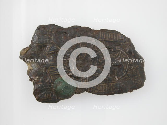 Belt Plate Fragment, Frankish, 4th-7th century. Creator: Unknown.