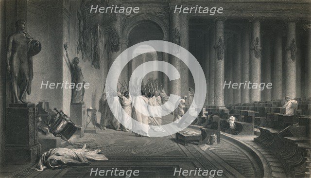 'The Death of Caesar. (Julius Caesar)', c1870. Artist: JC Armytage.