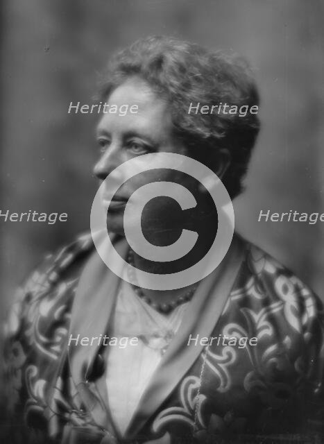 Ellis, Havelock, Mrs., portrait photograph, 1914. Creator: Arnold Genthe.