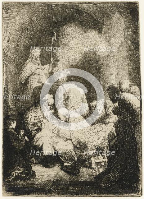 The Circumcision: small plate, 1630. Creator: Rembrandt Harmensz van Rijn.