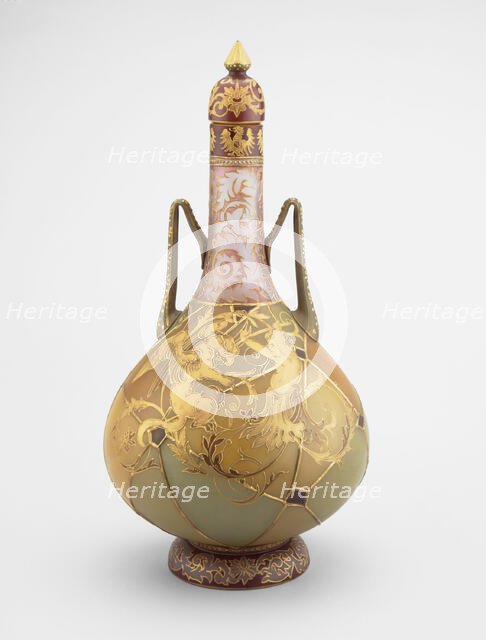 Royal Flemish Vase, 1889/95. Creator: Mount Washington Glass Company.