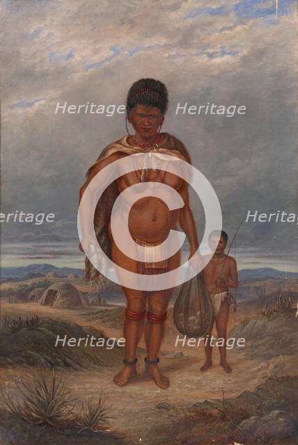 Hottentot Woman and Children, ca. 1893. Creator: Antonio Zeno Shindler.