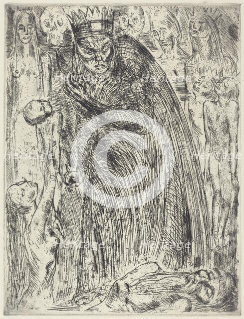Macbeth V (The Vision of Lady Macbeth), 1918. Creator: Wilhelm Lehmbruck.