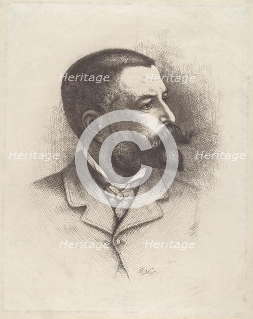 Self-Portrait, 1884. Creator: Thomas Nast.