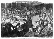 'The king's first parliament', 1902-1903. Artist: Arthur Cox Illustrating Co