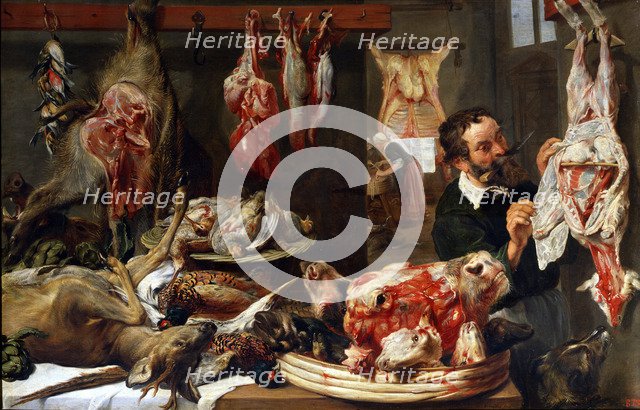'A Butcher Shop', 1630s.  Artist: Frans Snyders