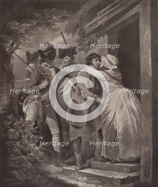 'Deserter Taking Leave of his Wife', 1791 (1909). Artist: George Keating.