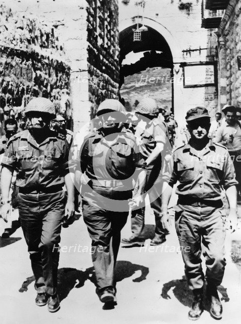 Moshe Dayan (1915-1981), Israeli General and politician, 1967. Artist: Unknown