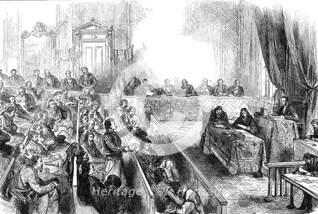 Sitting of the Skouptschina, or Parliament of Servia, 1876. Creator: Unknown.