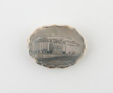 Vinaigrette with View of St. George's Hall, Liverpool, Birmingham, c. 1847. Creator: Marked DP.
