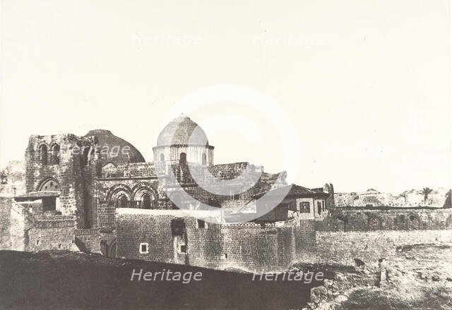 Jérusalem, Saint-Sépulcre, Vue générale, 1, 1854. Creator: Auguste Salzmann.