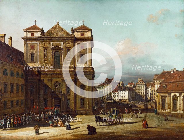 The Freyung iin Vienna, from the Northwest, Between 1758 and 1761. Artist: Bellotto, Bernardo (1720-1780)
