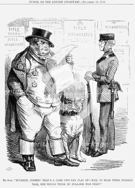 Invasion, indeed!..., 1859. Artist: Unknown