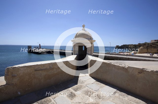 A watchtower of the Forte da Ponta da Bandeira, Lagos, Portugal, 2009. Artist: Samuel Magal