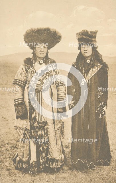 Matchmaker and bride. Kachinki, 1904-1917. Creator: Unknown.