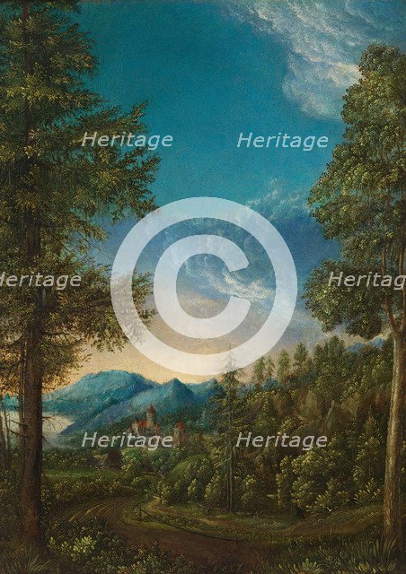 Landscape with Castle, c. 1525. Artist: Altdorfer, Albrecht (c. 1480-1538)