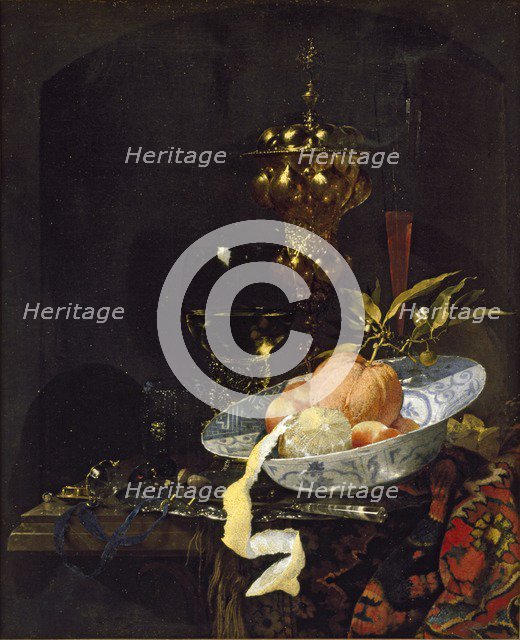 Still Life with an oriental Rug, early 1660s. Artist: Willem Kalf.